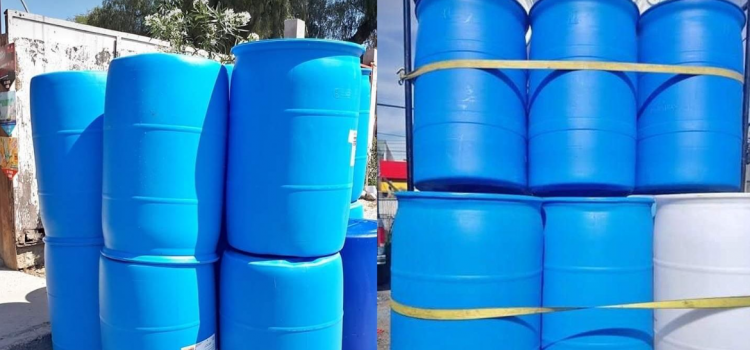 En demanda la compra de los tambos de plástico en Rosarito