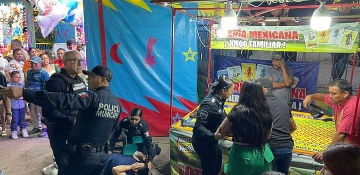 Falla Juego Mecánico en Fiestas del Sol en Mexicali, deja varios lesionados