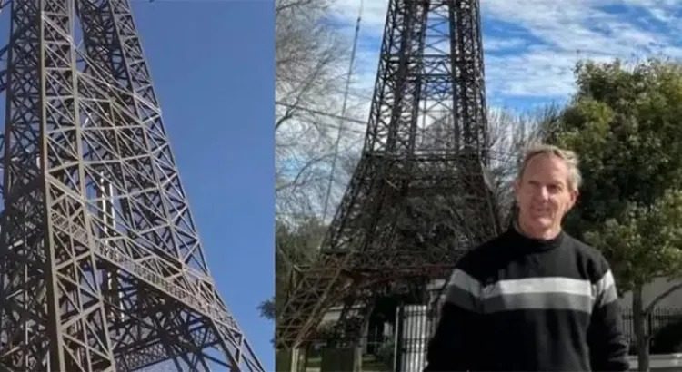 Construye una réplica de la Torre Eiffel
