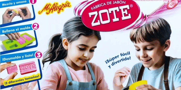 Juguetes «Mi Alegría» saca a la venta fábrica para hacer mini jabón Zote