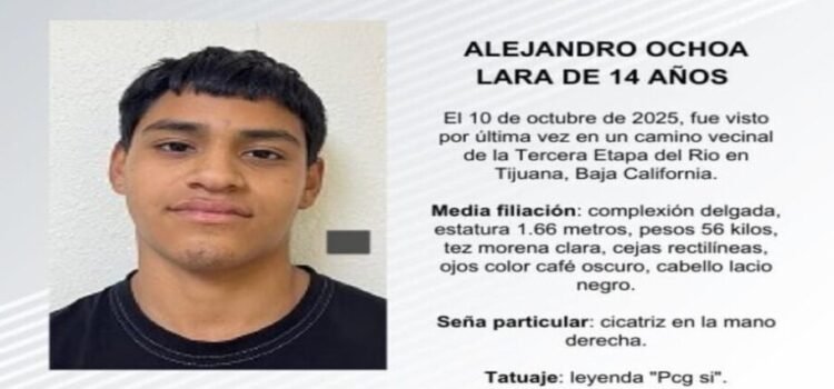 Reportan como desaparecido a Alejandro Ochoa Lara