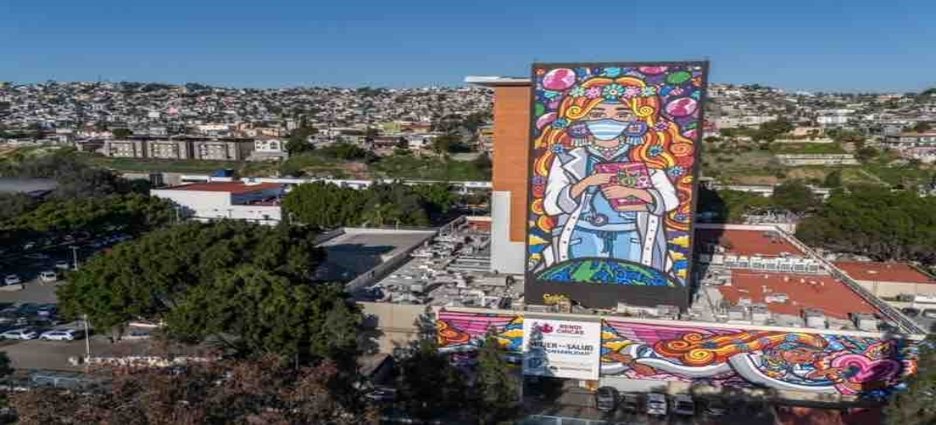 El arte urbano impulsa identidad y mensaje social en Tijuana con el mural “Mujer en la Salud”