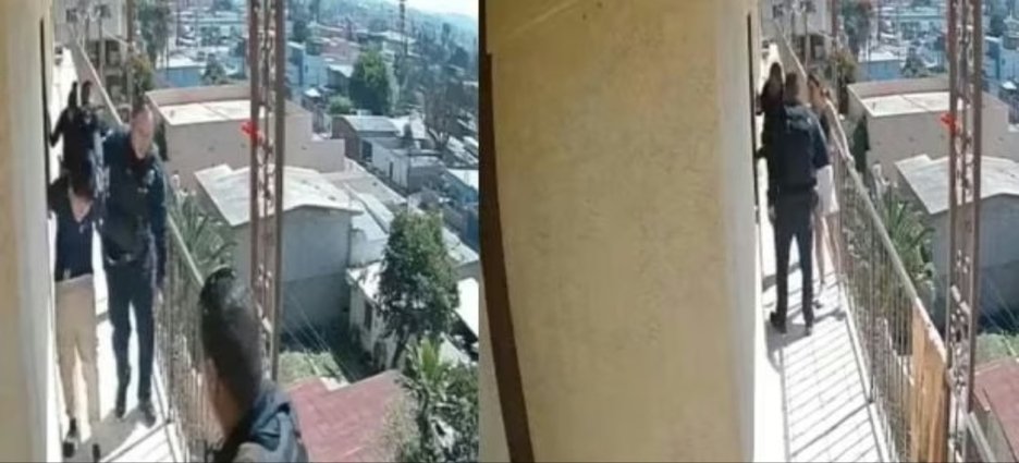 Policías municipales de Tijuana rescatan a mujer agredida por su pareja; agresor dispara contra los uniformados